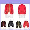 Sweet Dada Men's Medieval Palace Prince Steampunk Gothic Stand Collar Jacket