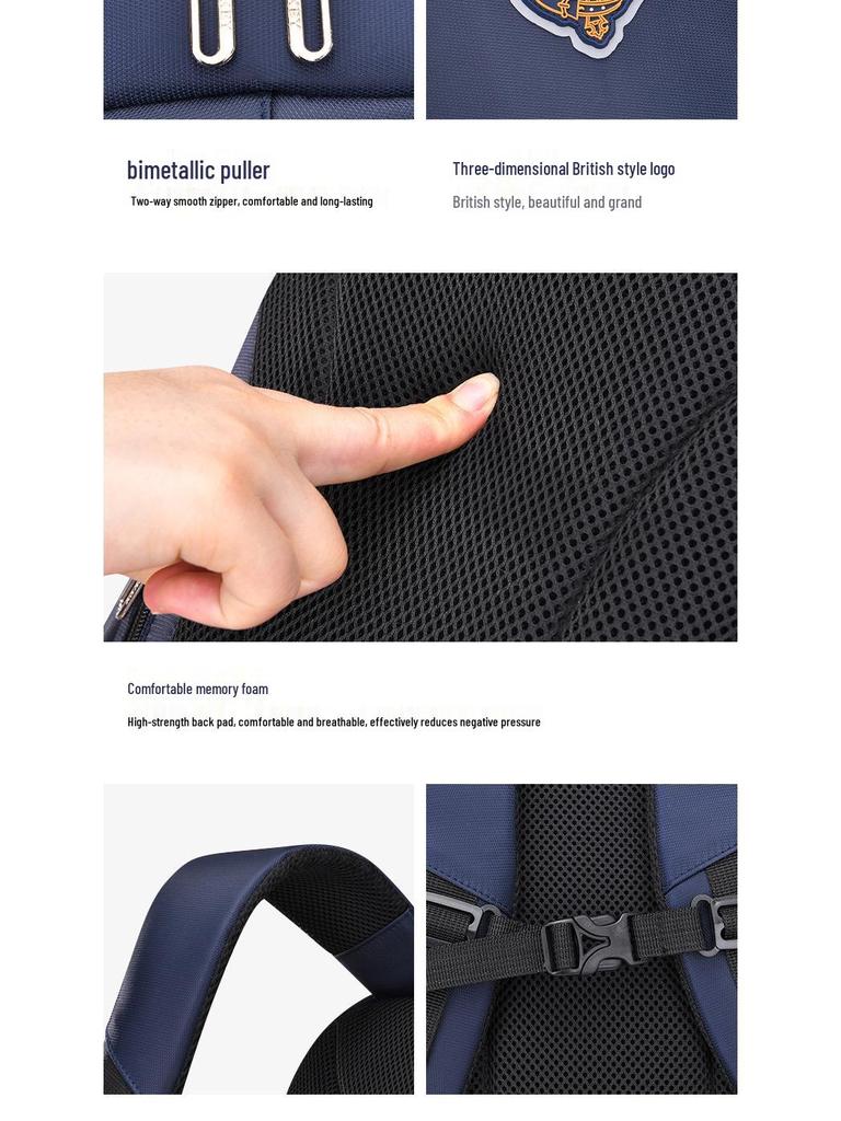 Waterproof Lightweight School Backpack for Boys - Large Capacity, Burden-Reducing Design