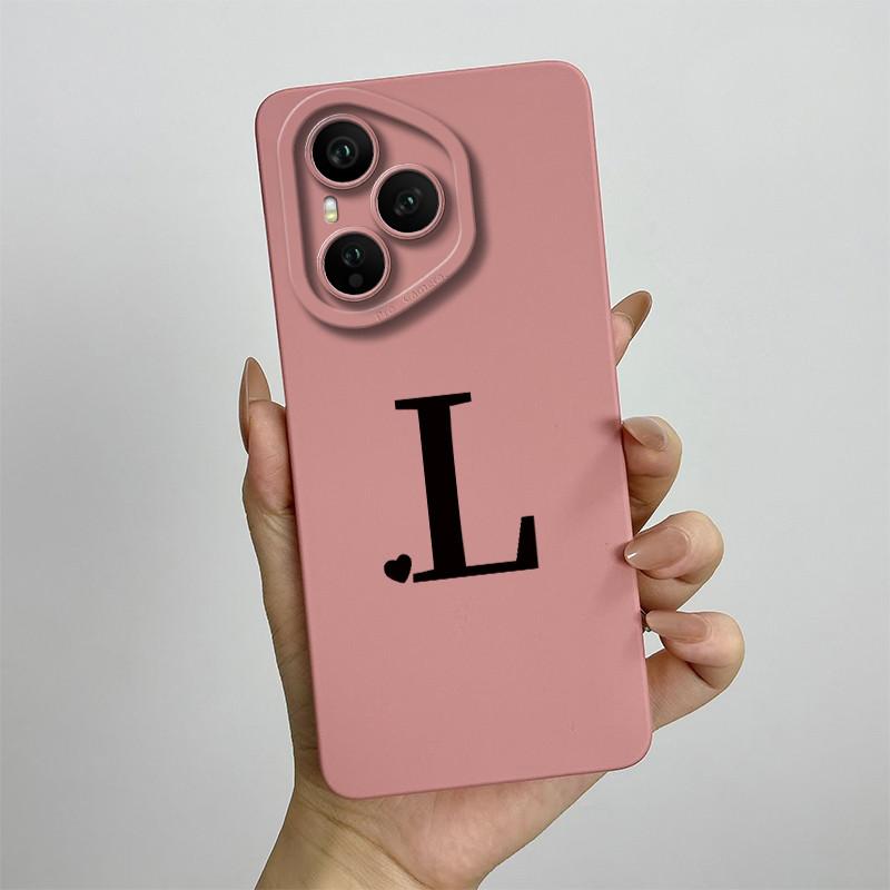Case For Honor 400 Pro Luxury Letters Soft Phone Back Cover For Honor400 Pro 5G Full Protection Liquid Silicone Shockproof Funda