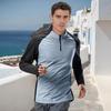 2Pcs/Set Men Tracksuit Set Stand Collar Long Sleeve Tops Elastic