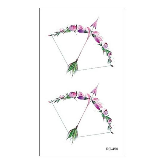 Waterproof Long-lasting Cute Peacock Feather Temporary Tattoo Stickers for Women