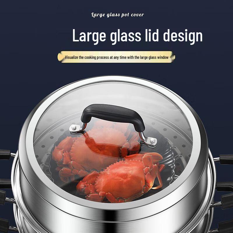 ZISIZ 304 Stal Nierdzewna Garnek Parowy 3-warstwowy