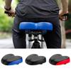 PU Leather Wide Bicycle Saddle Shock-absorbing Road Bike Seat Exercise Bikes Saddle  Cruiser Bikes