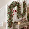 Red Berry Christmas Artificial Vine for Indoor Decoration and Photography Props