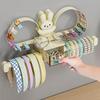 Wall-mounted Hair Accessory Organizer and Storage Rack
