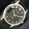 SWISS VINTAGE MONTINE HAND-WINDING MENS REFURBISHED BLACK DIAL WATCH a441065-1
