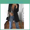 Loose Women Lapel Turndowncollar Long Sleeve Casual Blazer Outwear Women