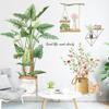 Green Leaves Wall Stickers Home Living Room Decorative Vinyl Wall Decal Plants