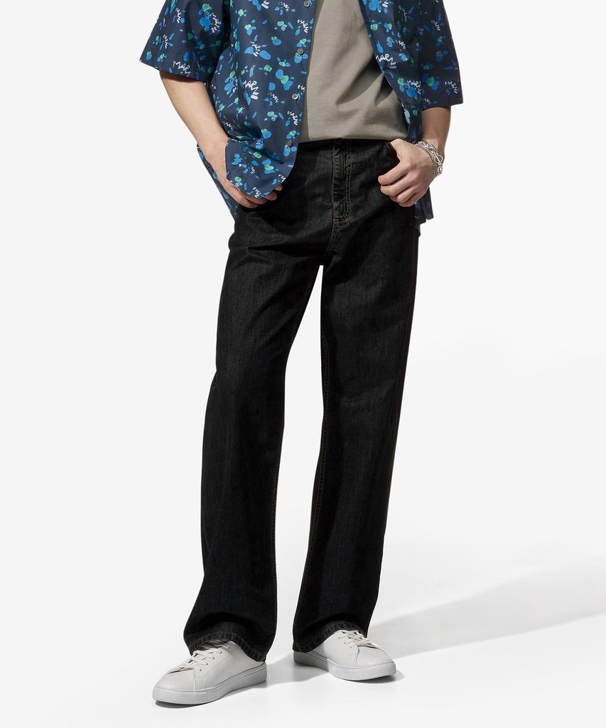 MARNI Garment Dyed Flock Denim Pants - Black / Puju0021A0Uscv98Fdn99