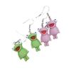 Adorable Small Frog Earrings Fashion Trendy Resin Accessories For Women