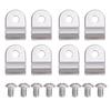 16pcs 3 16 Inch Stainless Steel Brake Fuel Line Clamps with Screws Replacement for Street Rod Truck