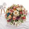 Vintage Bouquet Themed Eight Rib Automatic Folding Umbrella Is Suitable for Both Men and Women, Making It A Perfect Christmas and Valentine'