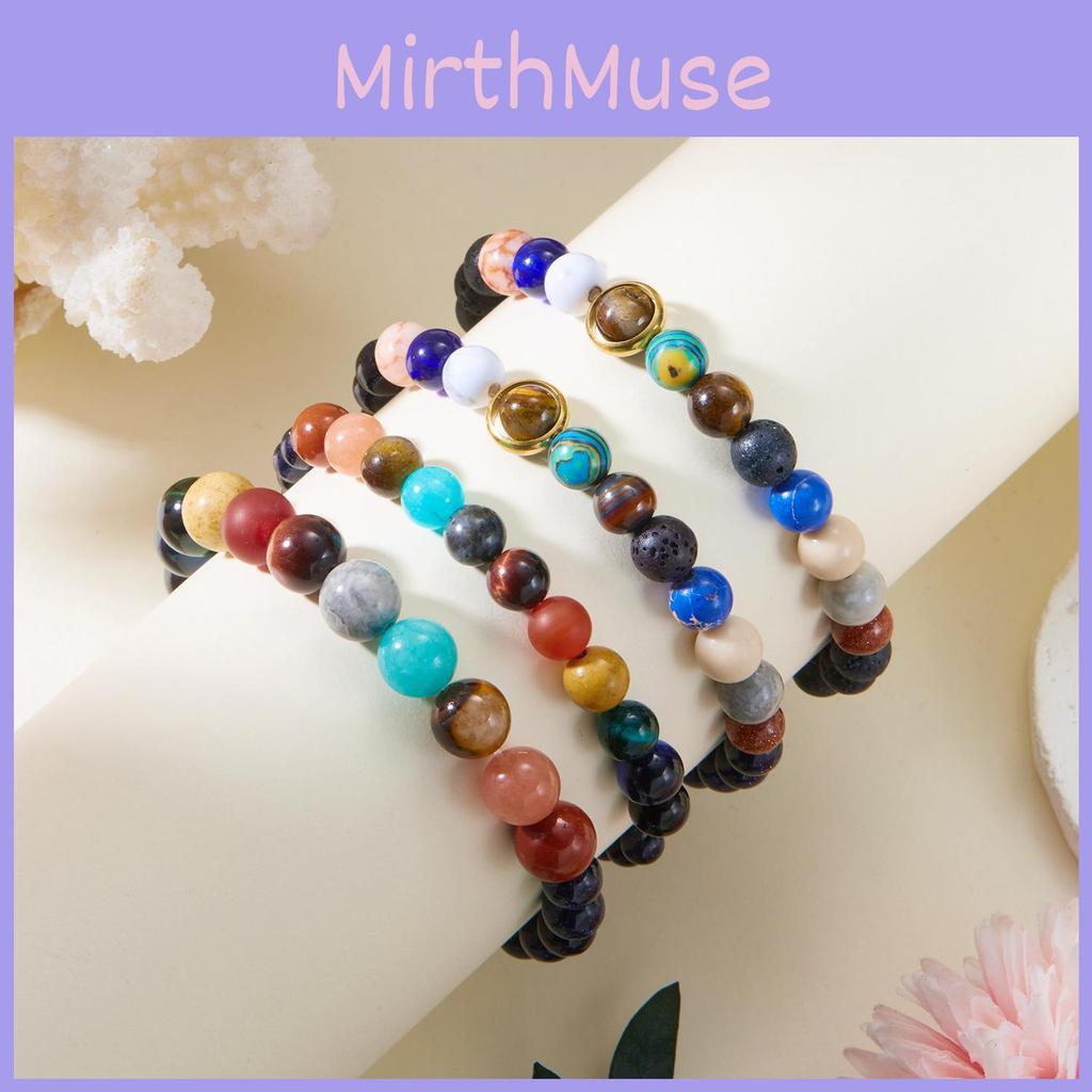 Natural Stone Constellation Bracelet With Handcrafted Planet Design For Couples And Travel Gift