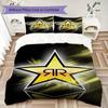 Golden Star Emblem Letter R Threepiece Set Without Core 1 Duvet Cover 2 Pillowcase Without Core Christmas Birthday Gift