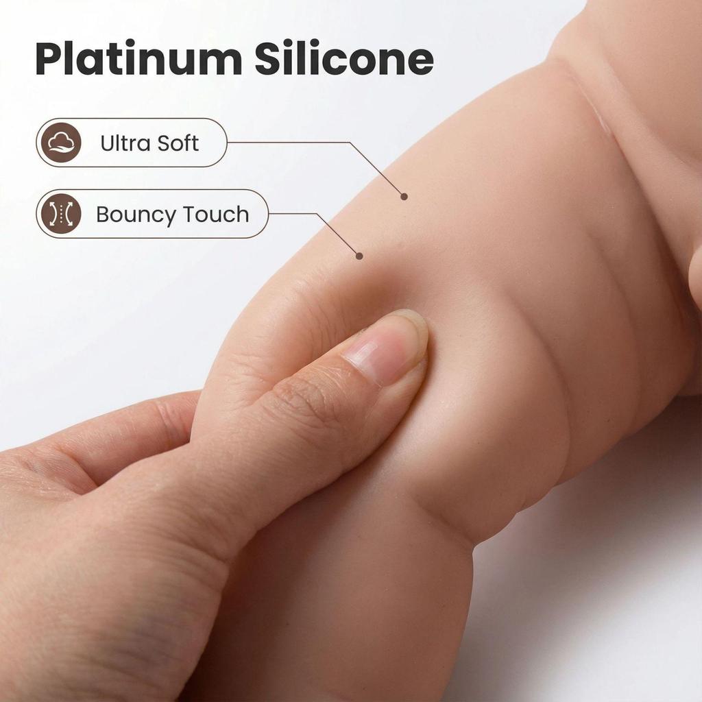 12" Purple Floral Romper Q-Elastic Elijah Reborn Silicone Doll - Perfect Child's Christmas Gift