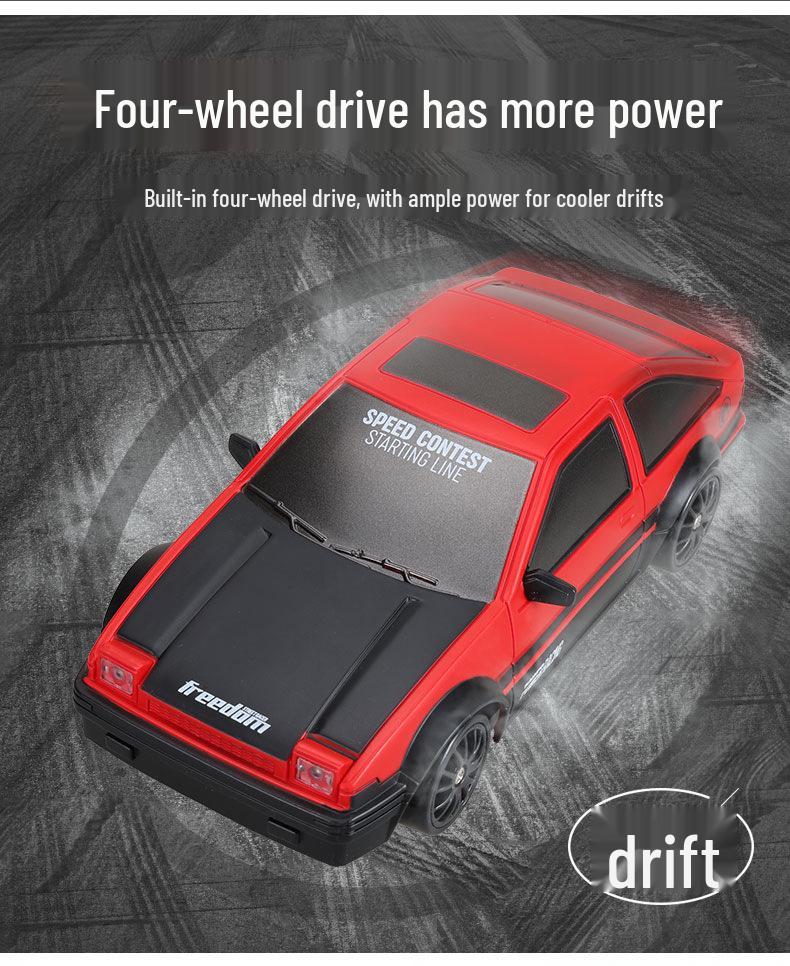 Huangbo 2.4G High-Speed RC Drift Car: Four-Wheel Drive, Rechargeable Remote Control Toy for Kids and Boys
