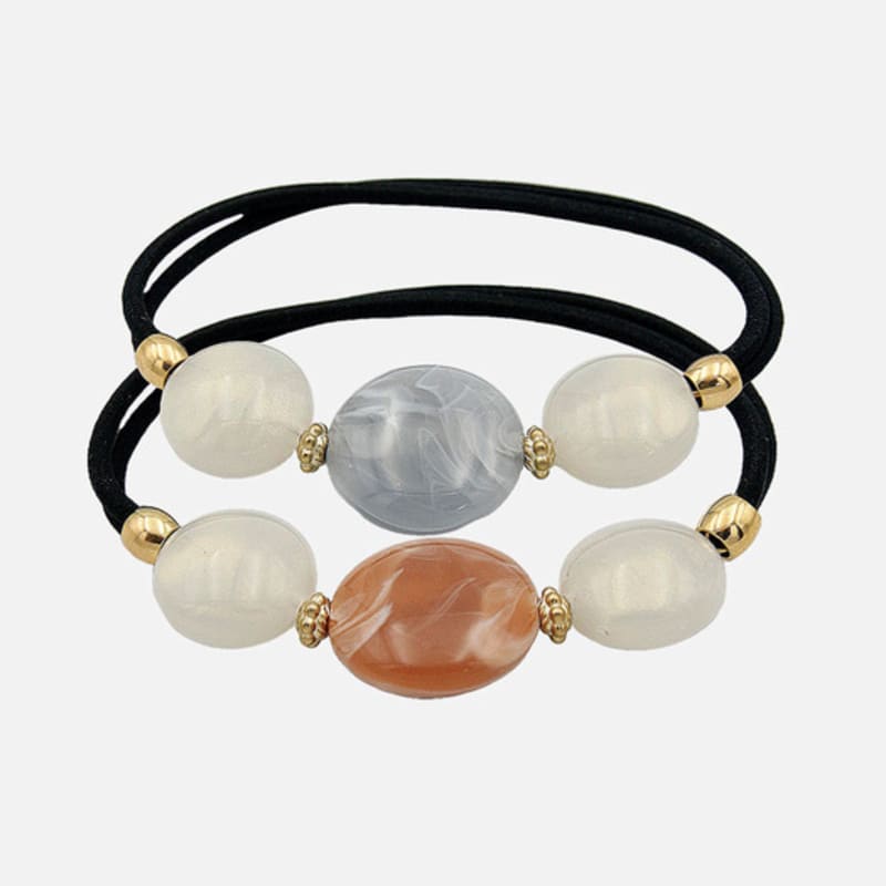 

J.Lauren Круглый галстук для волос из формайки с галькой H01380 gray