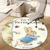 1pc Peter Rabbit1 Design Printed Area Round Carpet for Bedroom Living Room Home Decor Rugs Mat Non Slip Mat Rug for Bedside