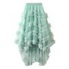 KANO SEIKA Tulle Irregular Flare Plus Elastic High Perfect for Stage and Piano Performances Women's Skirt, Long, Skirt, Lined, A-Line, Size, Waist,