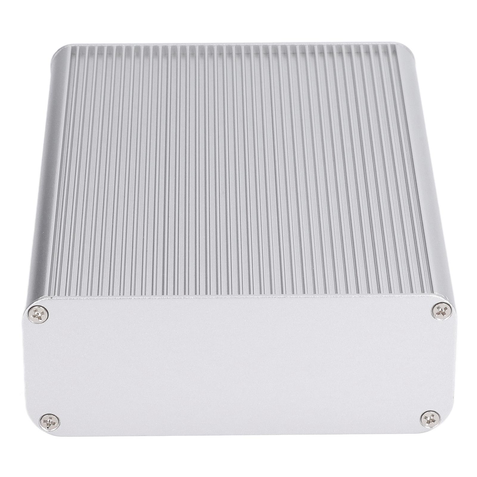 

Розподільний корпус із алюмінієвого сплаву електричної коробки, інтегрований корпус 45x120x160 мм, матове срібло