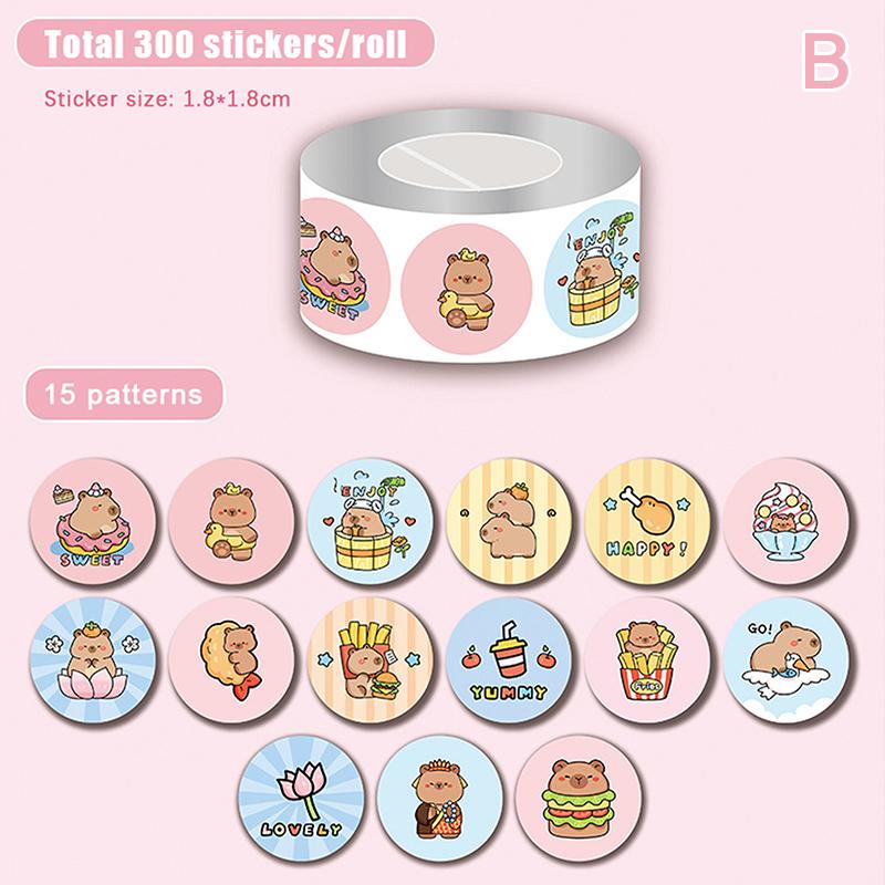 

300 наклеек, мультяшная капибара, граффити, наклейка для бутылки с водой, ноутбука, чемодана, наклейки для ноутбука, украшение, детская награда, подарочная игрушка