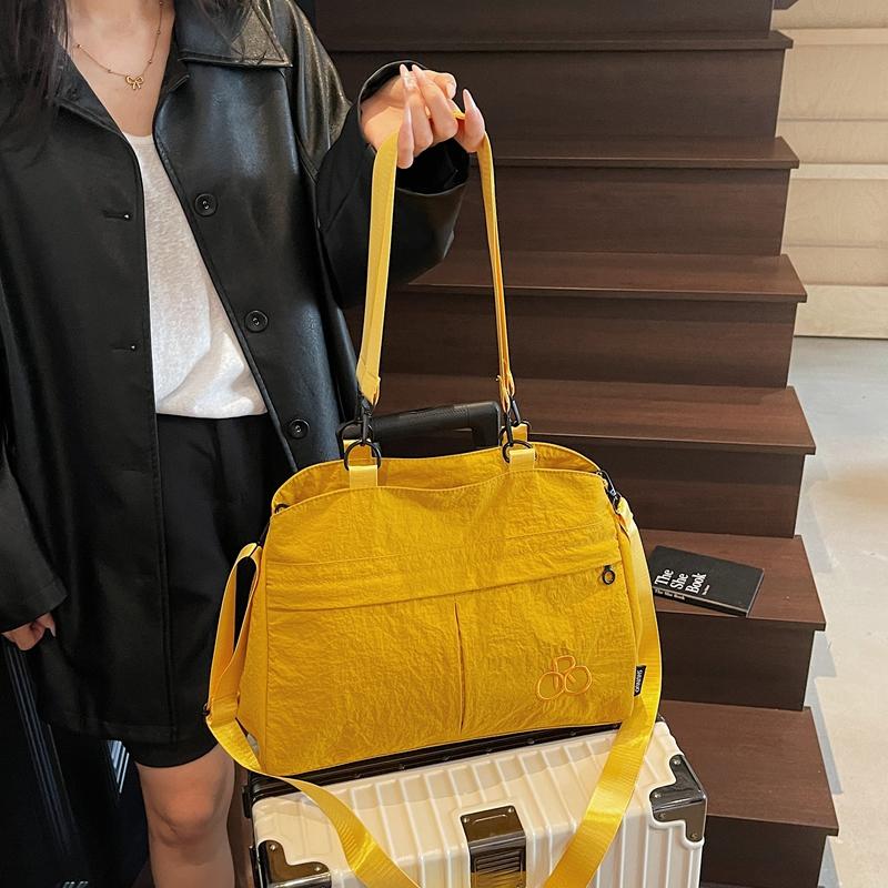 Women's Shoulder Bag Lightweight Solid Color Large Capacity Crossbody Bag