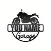 Metal Sign Bike Garage Wall Decor Personalized Nameplate Housewarming Gift