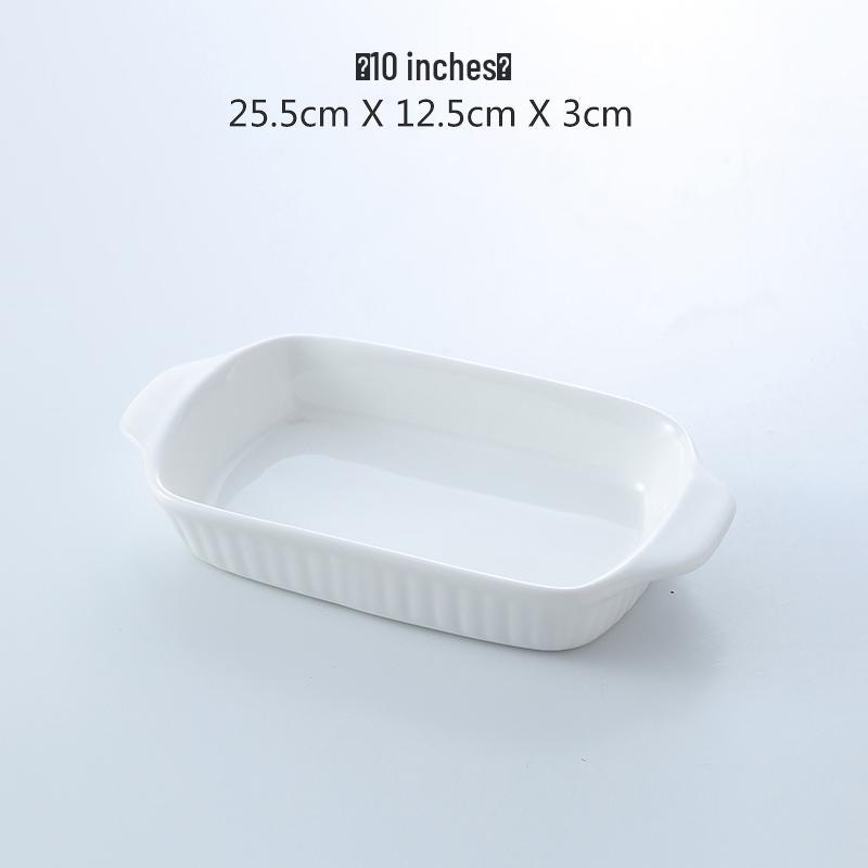 Western Style Ceramic Baking Dish - Oven Safe for Rice, Cheese, Pizza, and Pasta