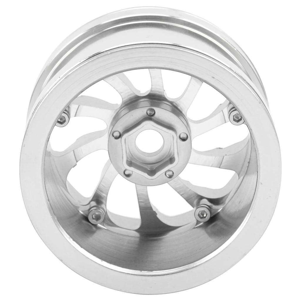 Aluminum Alloy Bdlock Wheel Rims with Lock NonSticky for 1/10 RC Crawler Cars(Black )