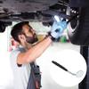 360 Retractable Telescopic Inspection Detection Lens Round Mirror Silver Pocket Clip New Car Tools Extend DIY Tool Universal