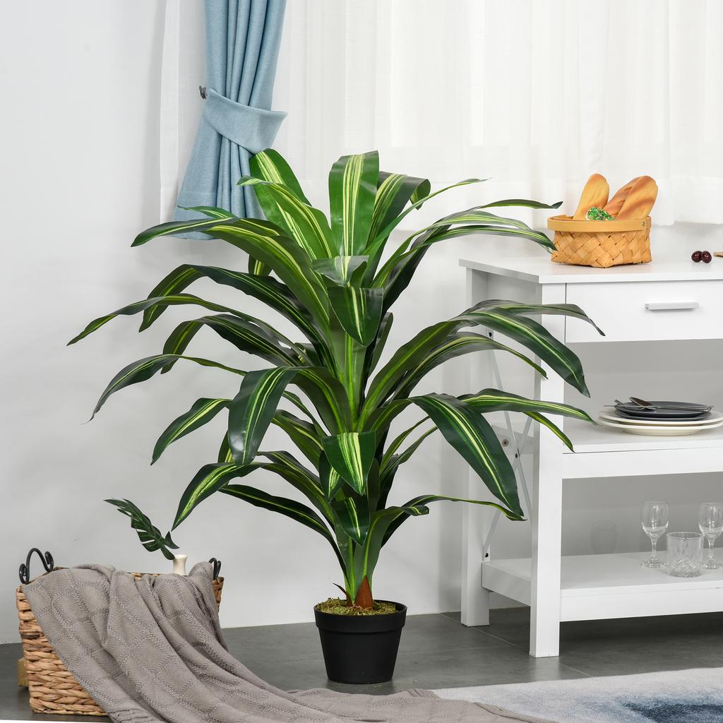 Artificial Plant In Pot, Fake Plant for Home Indoor Decor, 110cm, Green