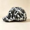 Herfst Winter Nepnerts Bont Luipaardprint Warm Verstelbare Baseballpet
