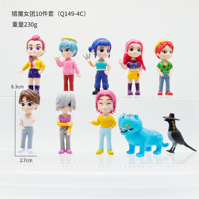 Sale Kpop Dämonenjäger Anime Figur Spielzeug Niedliche PVC Bewegliche Gelenke Actionfigur Modellpuppen Kinder Geburtstagsdekoration Geschenke