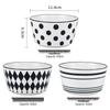 ZISIZ Patterned Ceramic Bowl Set
