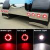 2Pcs Tail Lamp Waterproof Energy Saving Anti-deformed 12V/24V Round Taillights Side Lamp for Vehicle