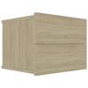 VidaXL Bedside Table Sonoma Oak 40 X 30 X 30 Cm Chipboard