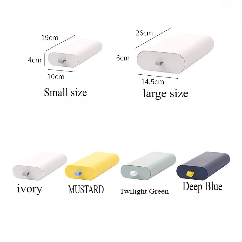Underdesk Storage Box, Invisible Drawer, Adhesive Office Desk Bottom Organizer Box