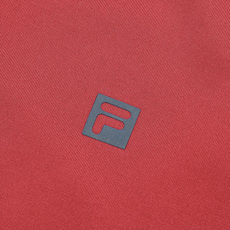 Fila Fitted Mock Neck Half-Zip Knit Long Sleeve T-Shirt Women Tops Dark-Rose A11W517213FWI