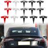 Tesla ABS Car Front Emblem Rear Trunk Emblem Stickes For Model 3 Mode Y logo replacement Front and Rear Decoration Accessories