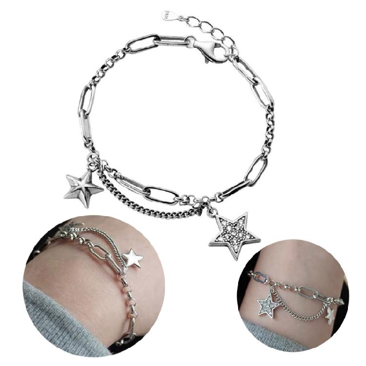 Copper Star Cold Wind Hip-hop Trend Pentagram Sweet Temperament Simple Jewelry