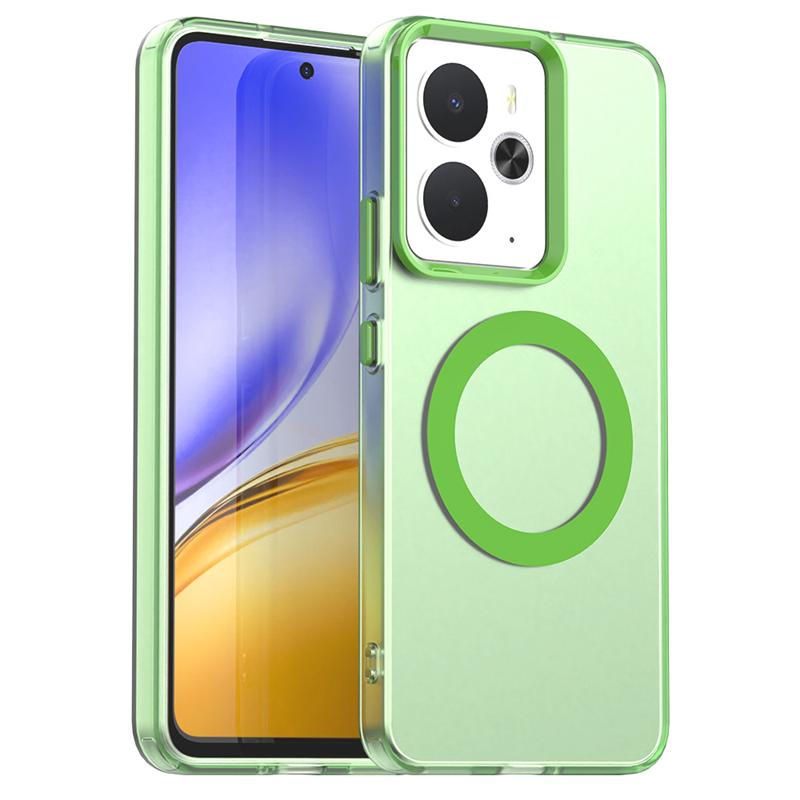 Transparent Phone Case For Realme 14T Case For Realme 14T 5G Magnetic Adsorption Wireless Charge Back Cover For Realme 14T Case