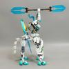 Non-Toxic 731Pcs New Technical White Dragon Horse War Steed Building Blocks Creative Diy Model Construction Set Christmas Birthday Gifts