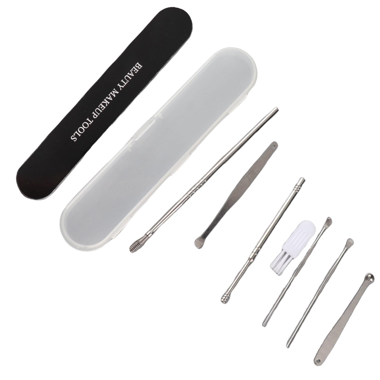 

Набор из 7 шт., набор для чистки ушей из нержавеющей стали, средство для удаления серы из ушей, спиральные инструменты для чистки ушей