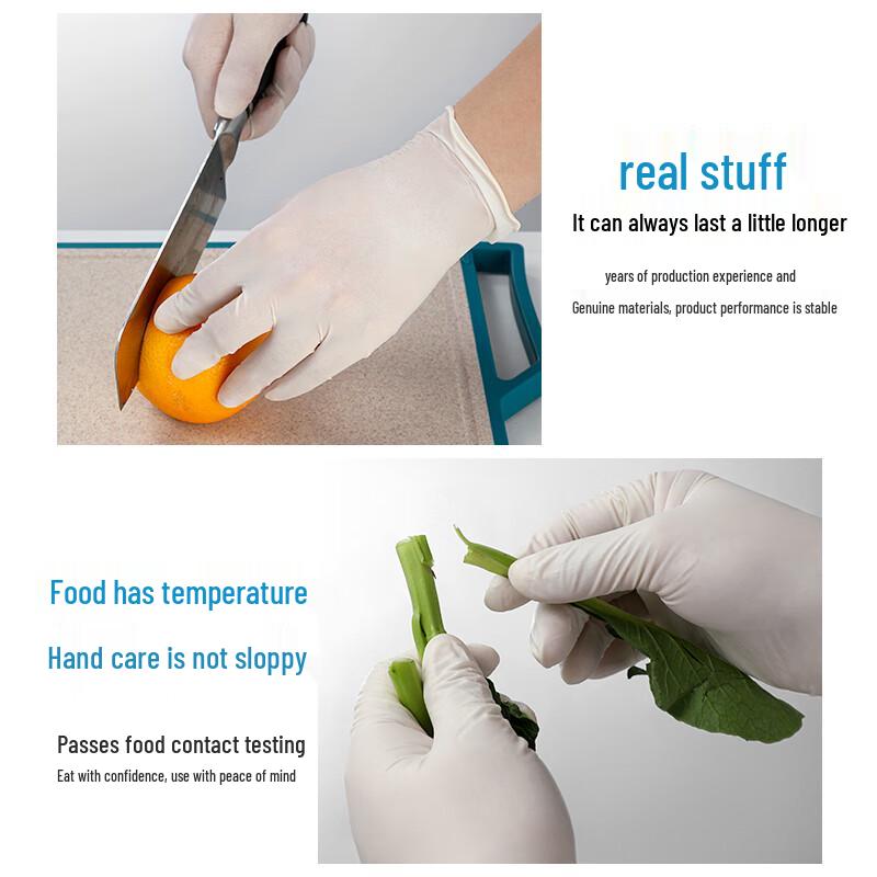 Anbikang 0772 Disposable Latex Gloves, 100 Count