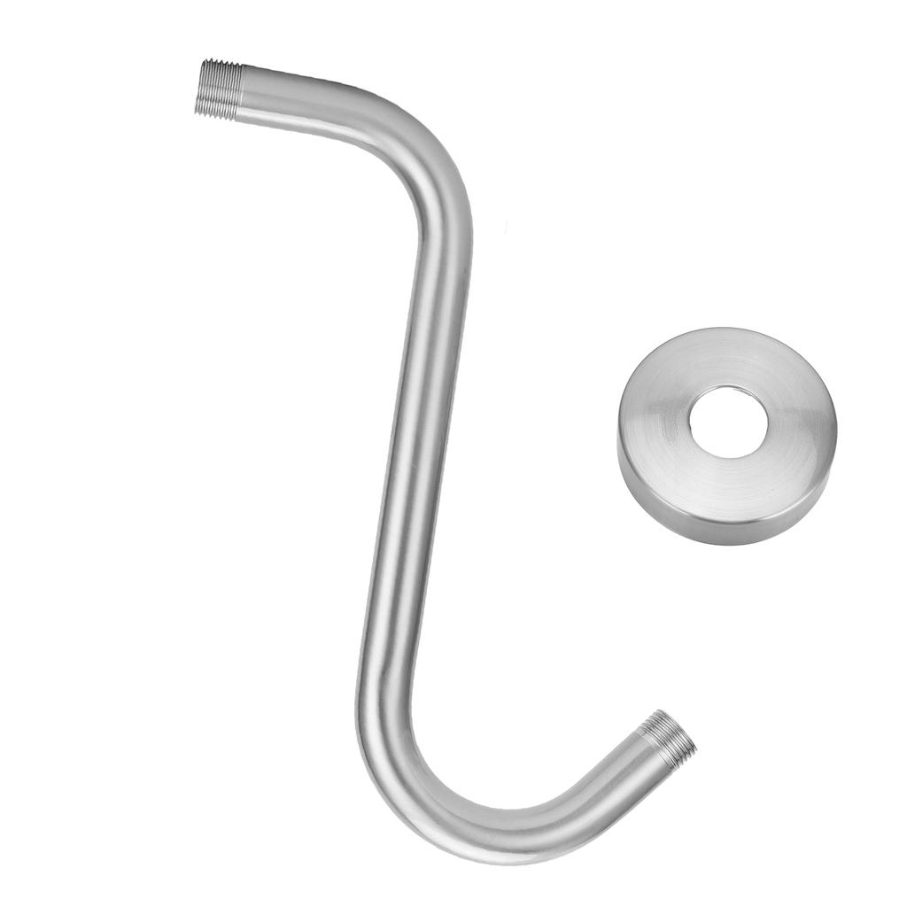 NPT1/2 High Rise Shower Arm SShape Shower Head Extension Arm Bathroom Accessory