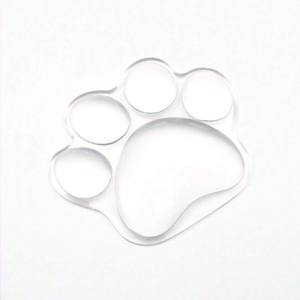 Repose-poignet Rose Mignon pour Fille Bureau Petit Trois Dimensions Antidérapant Patte de Chat Coussin pour Main default blanc