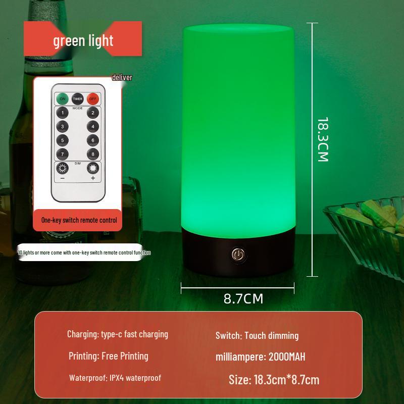 Outdoor Camping Night Market Table Lamp – Creative Small Charging Light for Desktop or Bar Atmosphere
