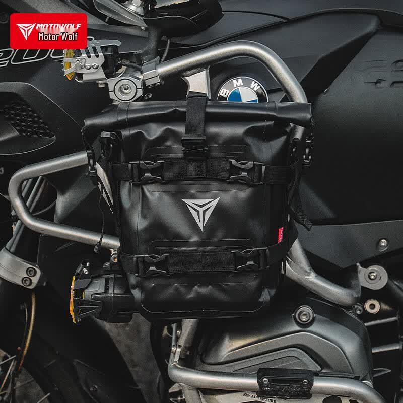 MOTOWOLF Wasserdichte Schnellverschluss-Sturzbügeltasche für Motorräder
