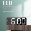 Led Mini Mirror Alarm Clock Electronic Digital Alarm Clock Digital Table Clock Room Desk Decorating Smart Small Tools Home