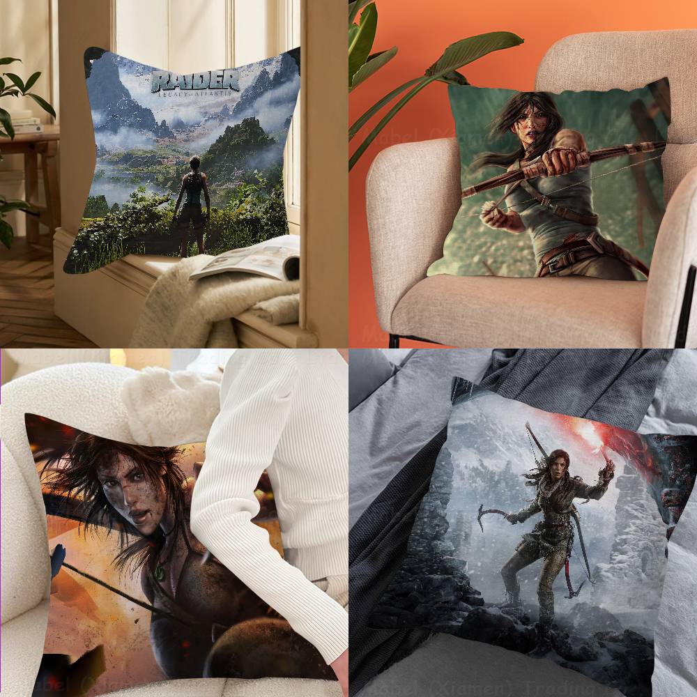 1pc Tomb Raider Game Pillow Anime Pillow Sofa Bed Head Pillow Cover Cushion Cover Fashion